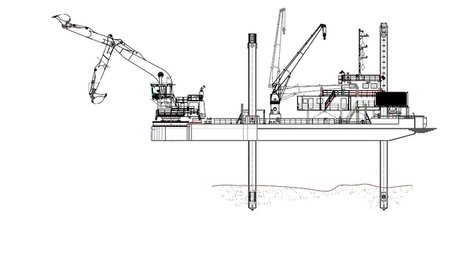 19.5m Depth Backhoe Dredger - Dredgers