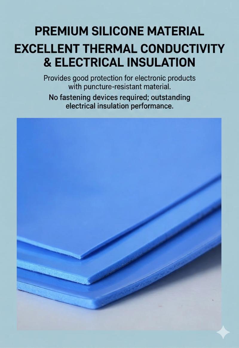 High conductivity silicone thermal pad for battery pack heat dissipation