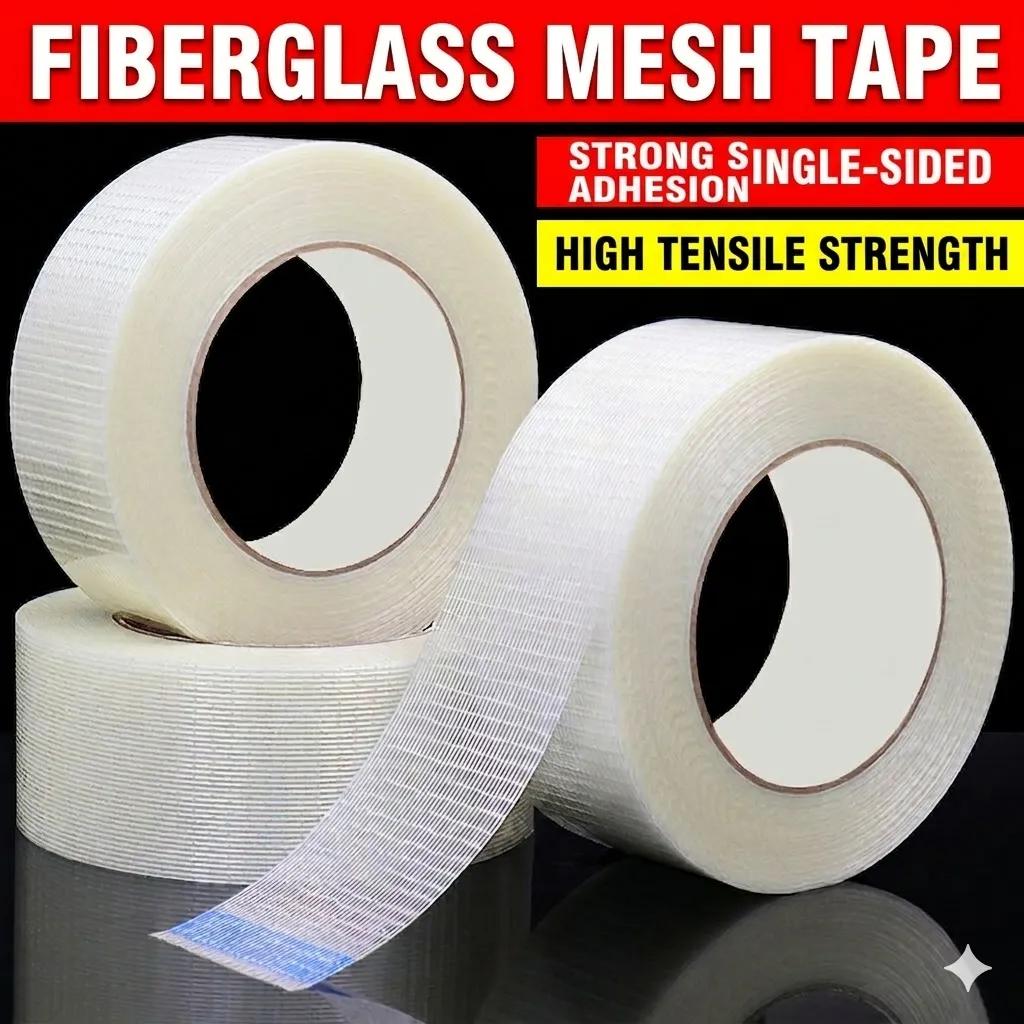 High strength glass fiber grid tape