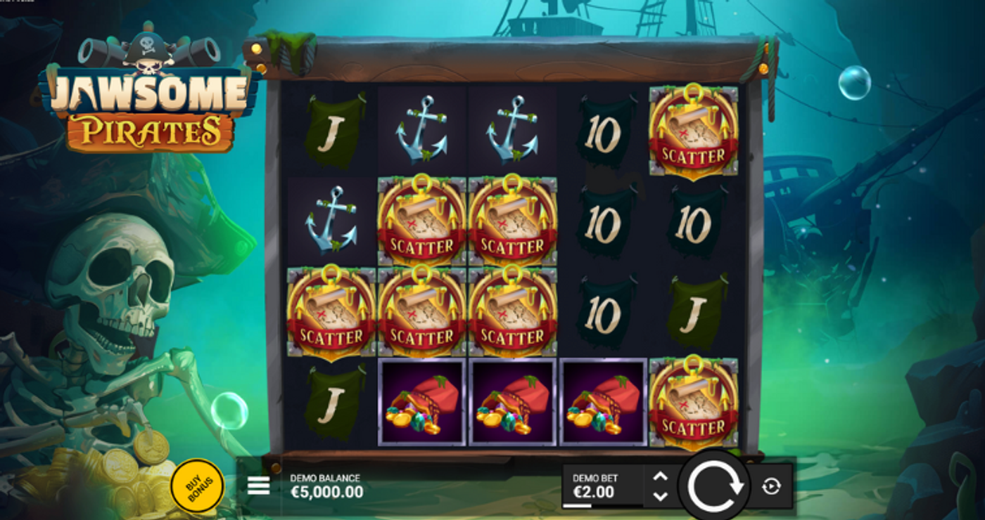 Hacksaw GamingのJawsome Piratesスロット：最大配当12,000x