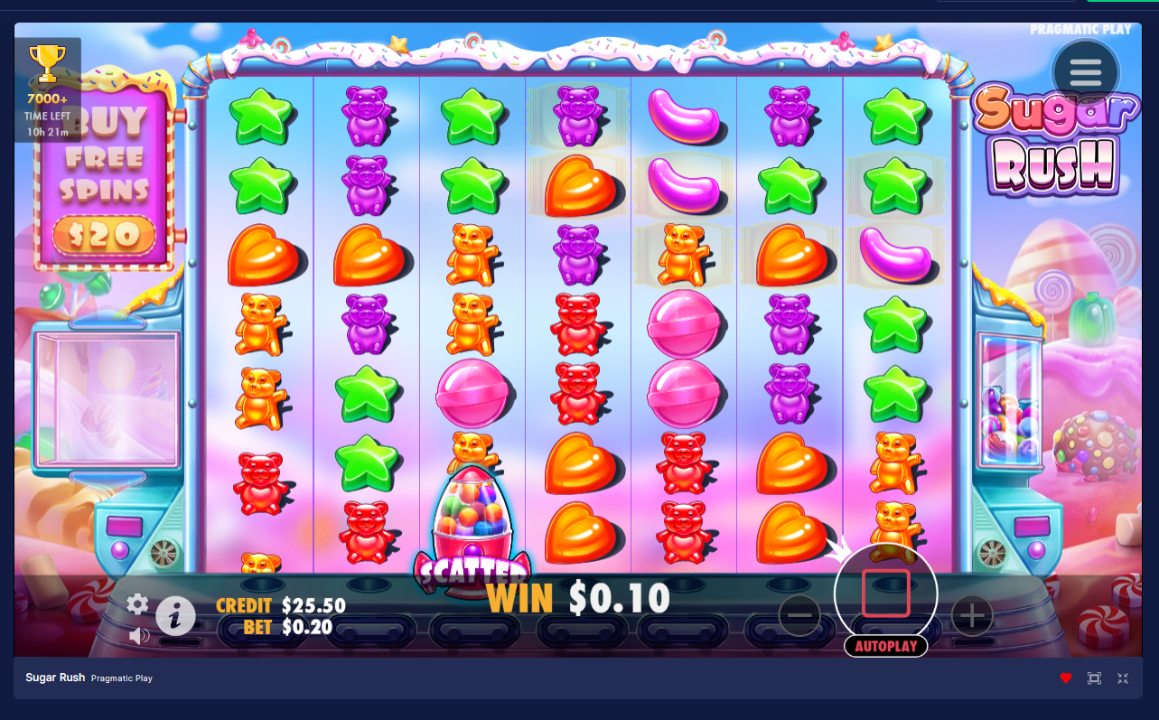 Sugar Rushのタンブルのメカニクス