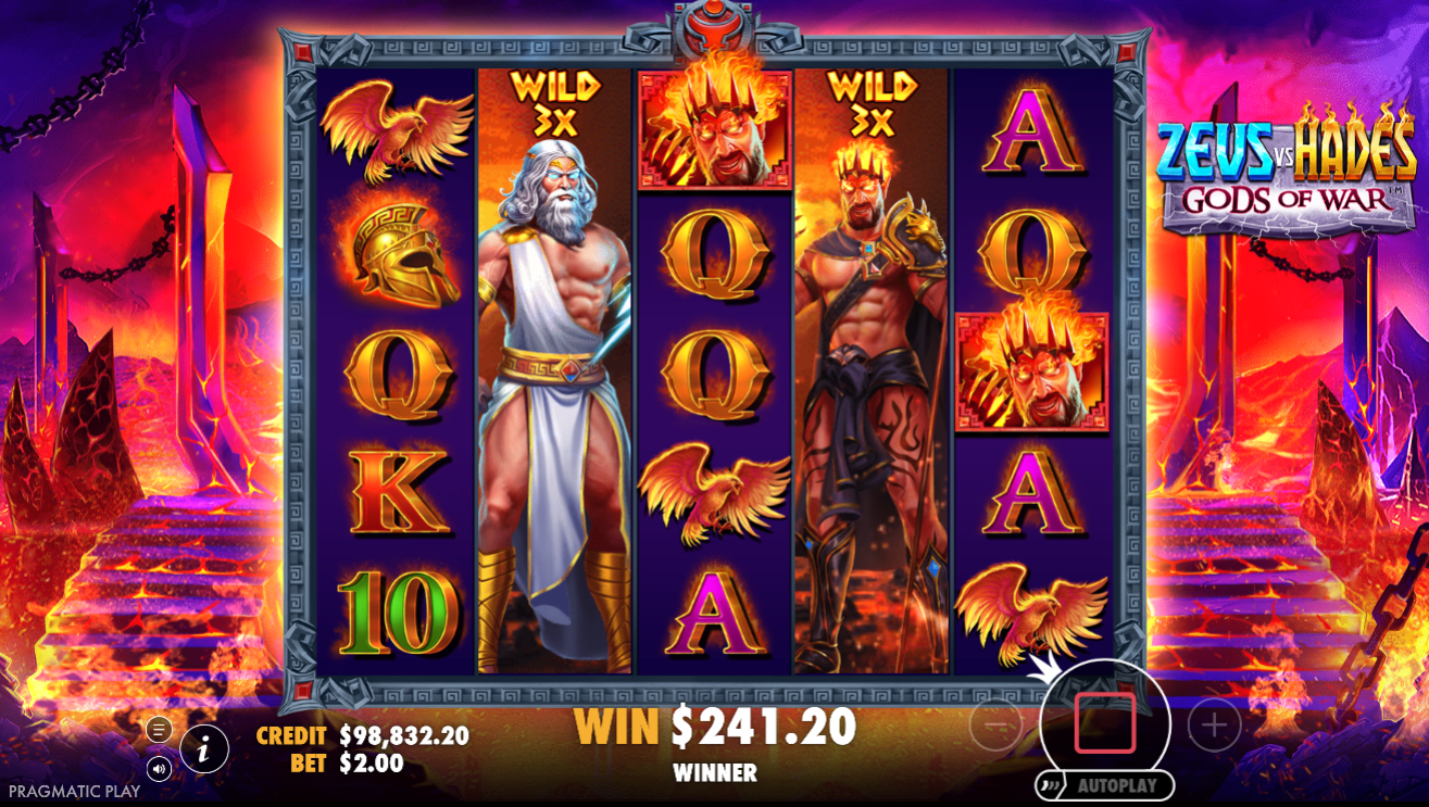 Zeus vs Hades - Gods of War - ハデスのフリースピンボーナス - Pragmatic Play - Flush