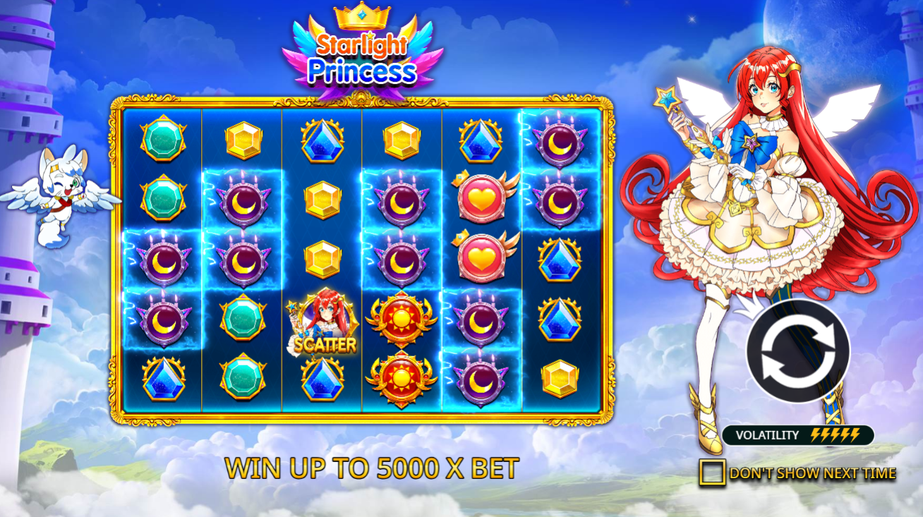 Pragmatic PlayのStarlight Princessで最大500Xのランダムマルチプライヤー - Flush