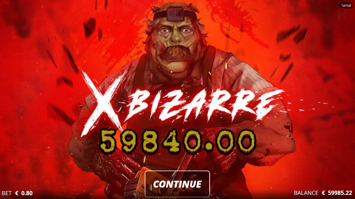 Nolimit CityのSerialスロット、不気味な表情の殺人鬼キャラクターとxBizarre機能による$59,840のビッグウィン - Flush