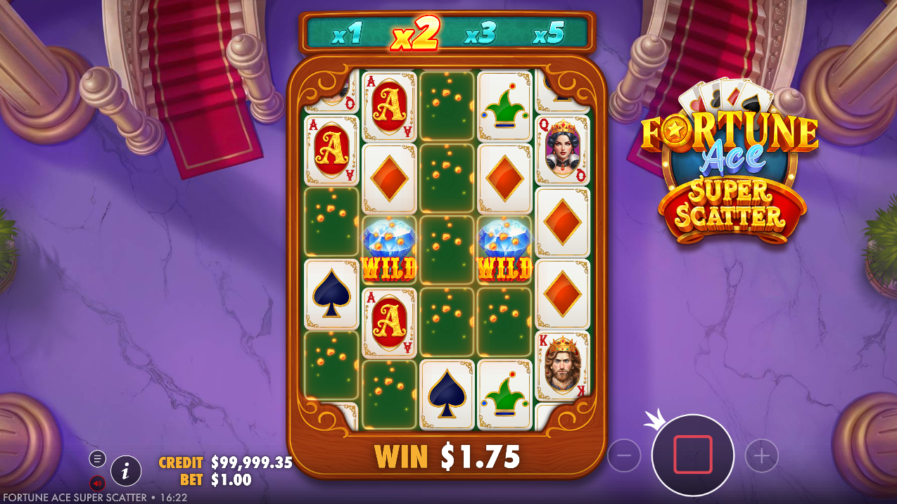 Fortune Ace Super Scatter 슬롯 - 릴 위의 텀블 기능 - Flush Casino & Sportsbook