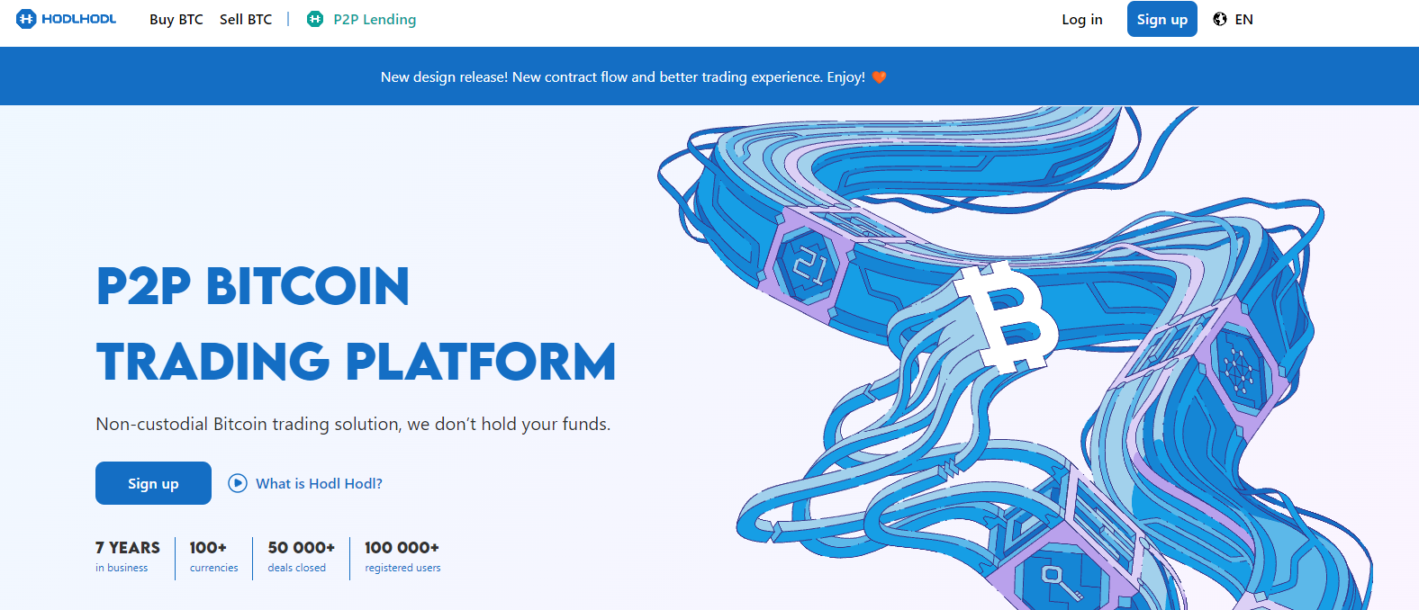 取引所の統計とノンカストディアル機能を紹介するHodl Hodlのホームページ - Flush
