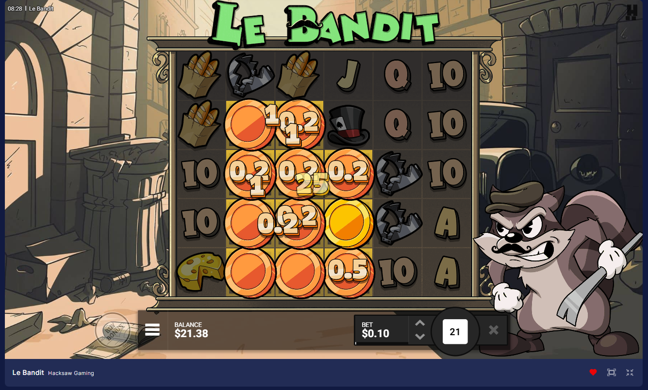 Le Bandit:ボーナス機能とフリースピン