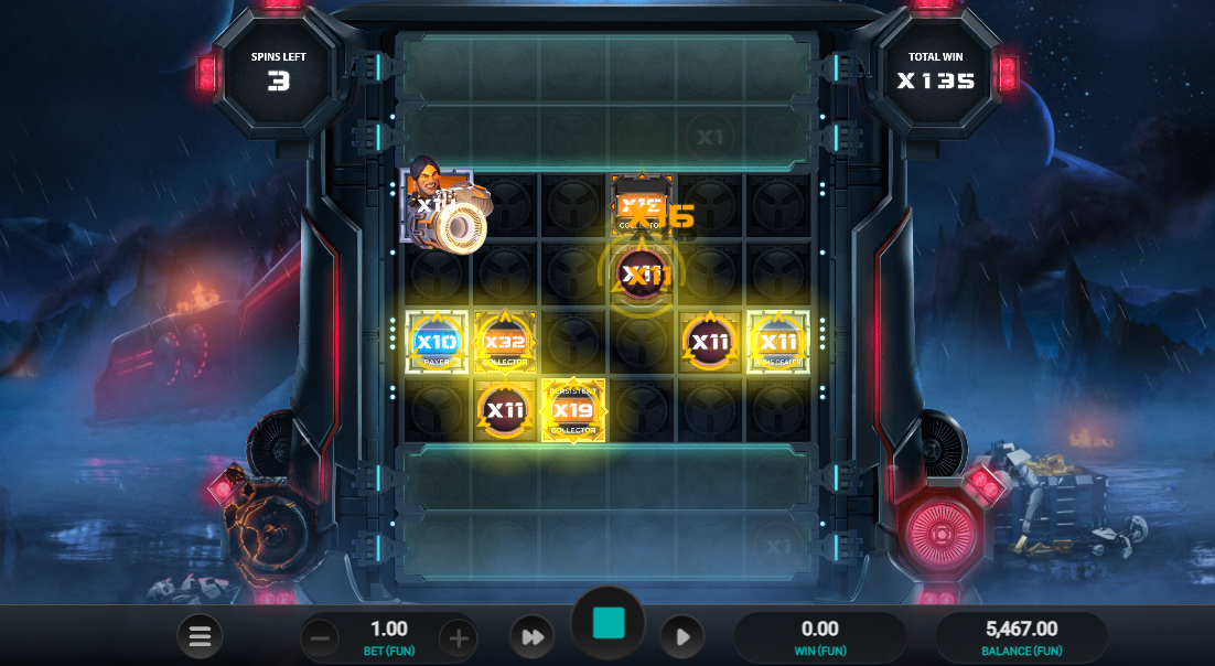 배수가 강화된 프리 스핀이 릴에 표시된 Relax Gaming의 Money Train 4 Money Cart 보너스 기능 - Flush