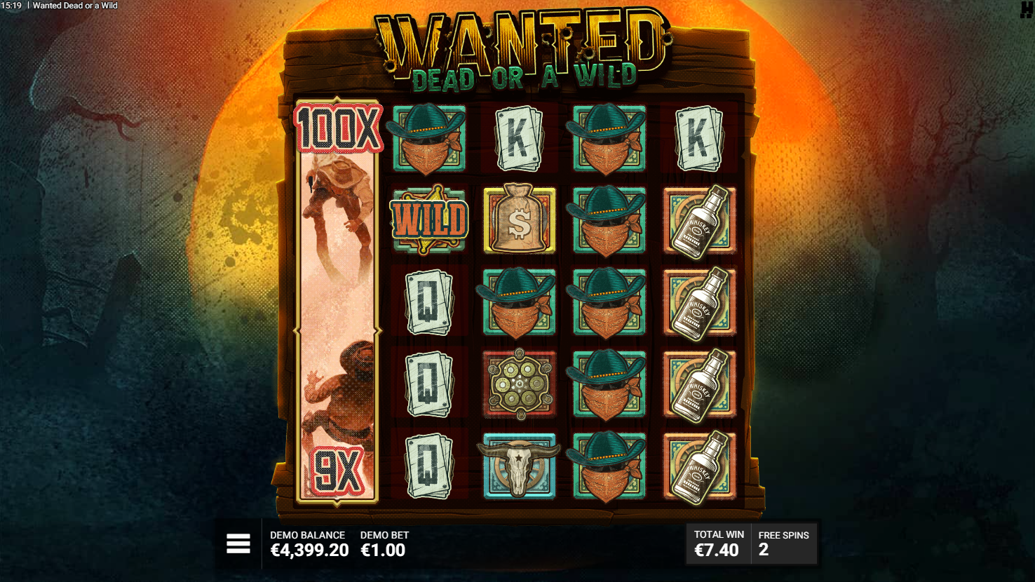Hacksaw Gaming의 Wanted Dead or a Wild 프리 스핀 모드, 확장되는 VS 심볼 멀티플라이어 총격전 - Flush
