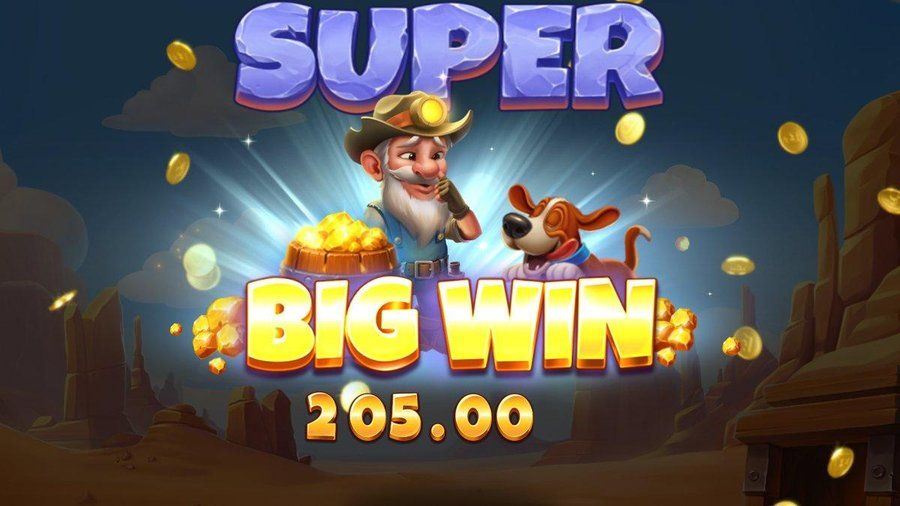 Nugget N Nonsense Super Big Win €205.00 (41x) at Flush on a €5.00 bet