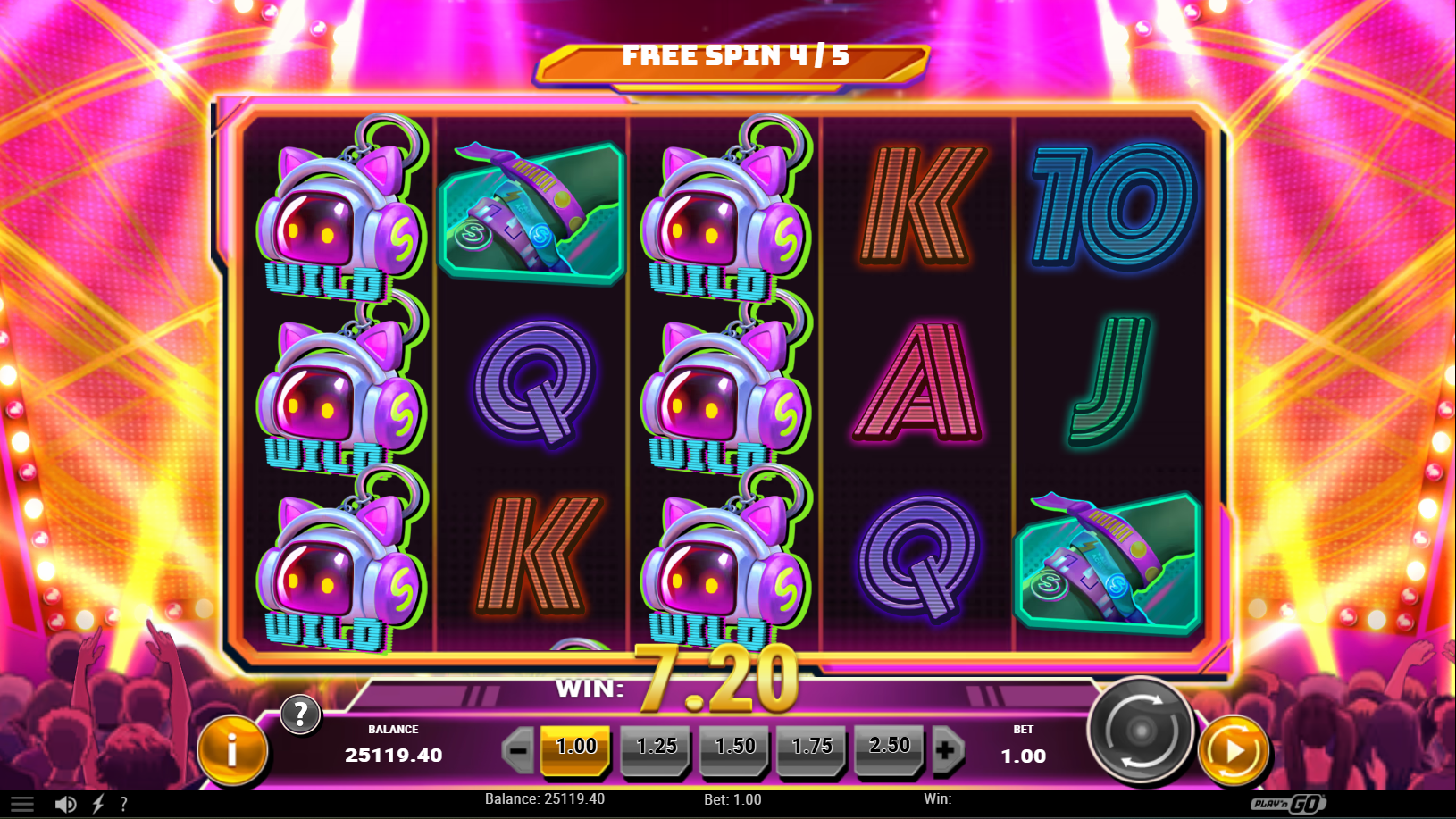 Spinnin' Records Raving Reels 레벨 4 VIP 프리 스핀 보너스 - Play'n go - Flush Casino & Sportsbook