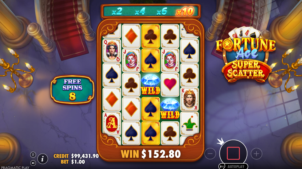 Fortune Ace Super Scatter 슬롯 - 진행 중인 프리 스핀 보너스 - Flush Casino & Sportsbook