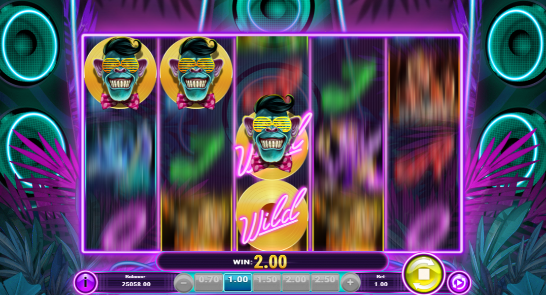 Play’n GO의 Banana Rock 온라인 슬롯 게임에서 이동하는 와일드가 흔적을 남기는 Rock ‘N’ Rollin’ 리스핀 기능, Flush