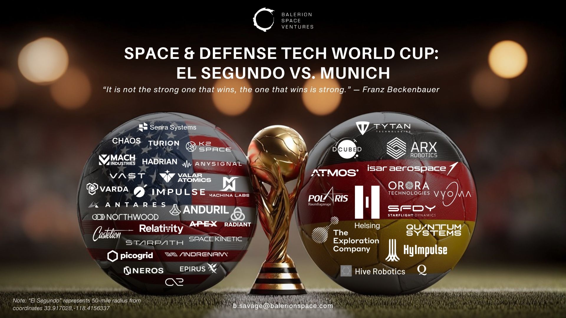 Tech Wolrd Cup - El Segundo VS. Munich