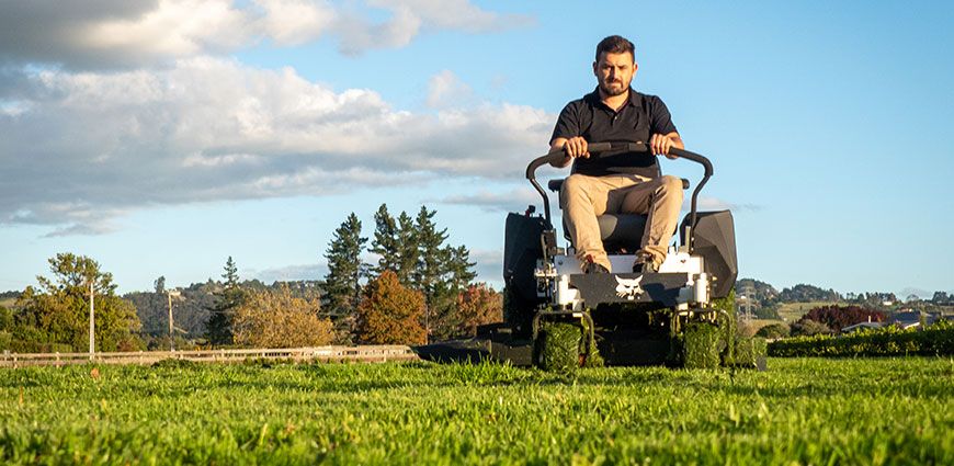 mowing in spring