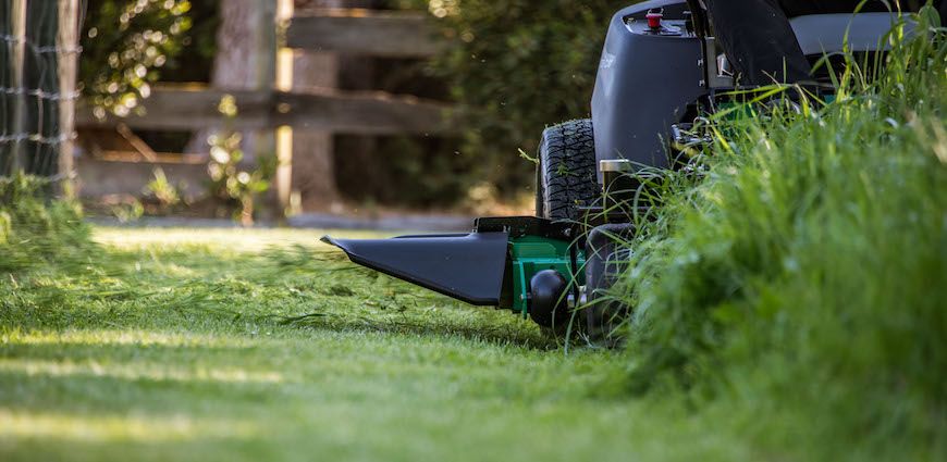 Close up of Bobcat mower