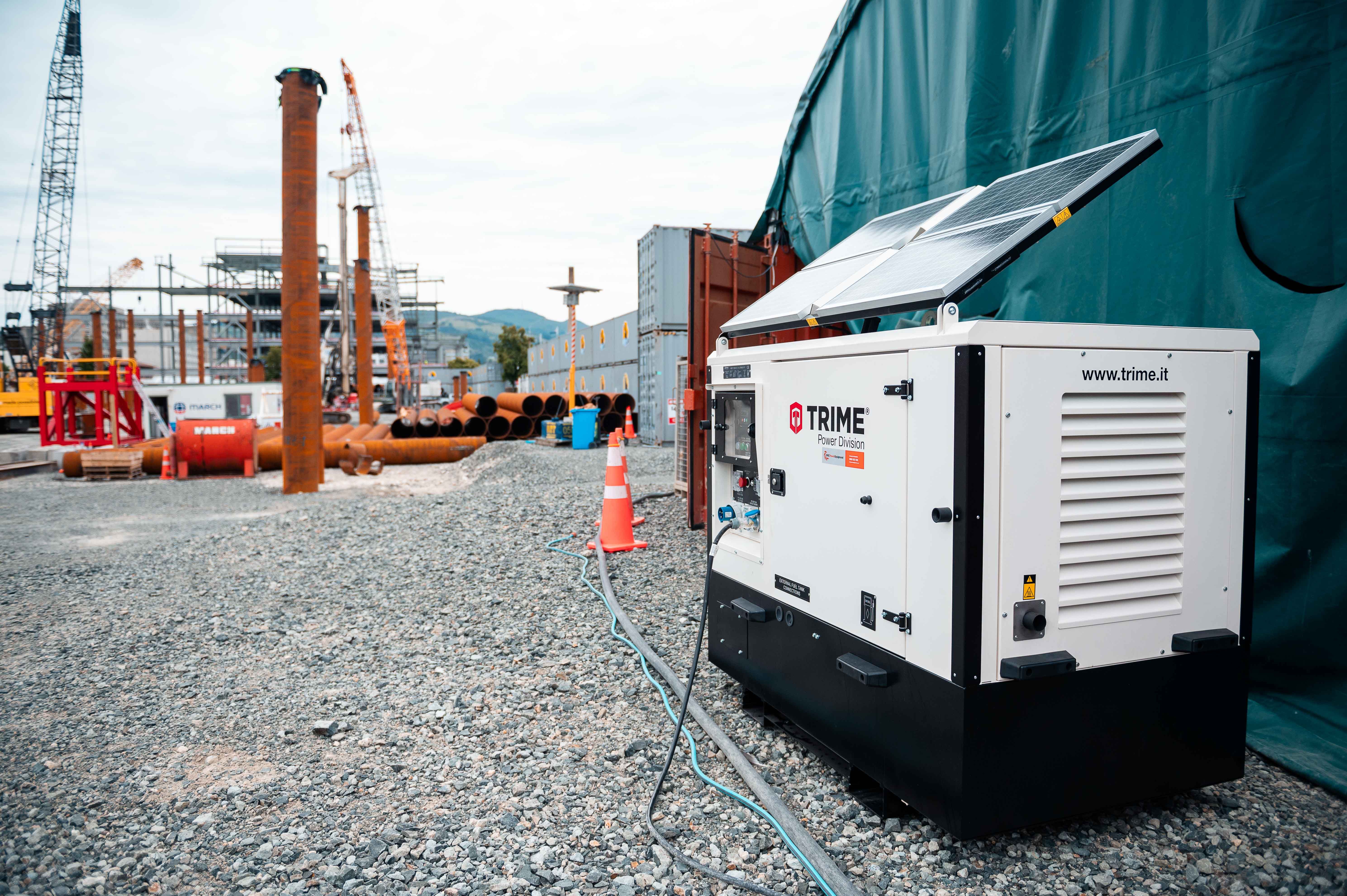 Hybrid solar generator in action in NZ.