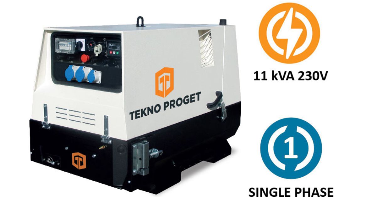 Tekno MGTP11DAE Silent Diesel Generator » OMC Power Equipment