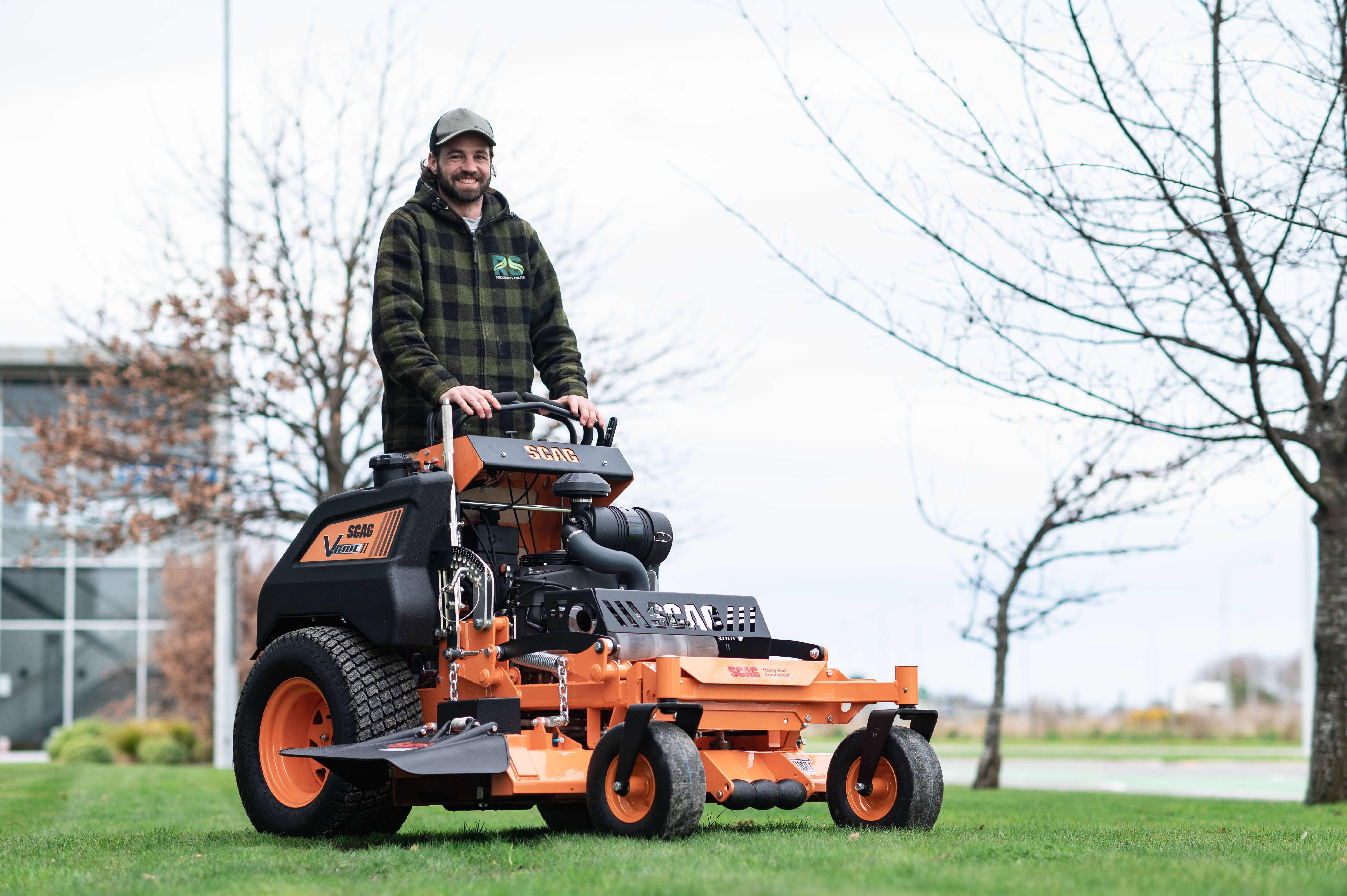 Stand on mower