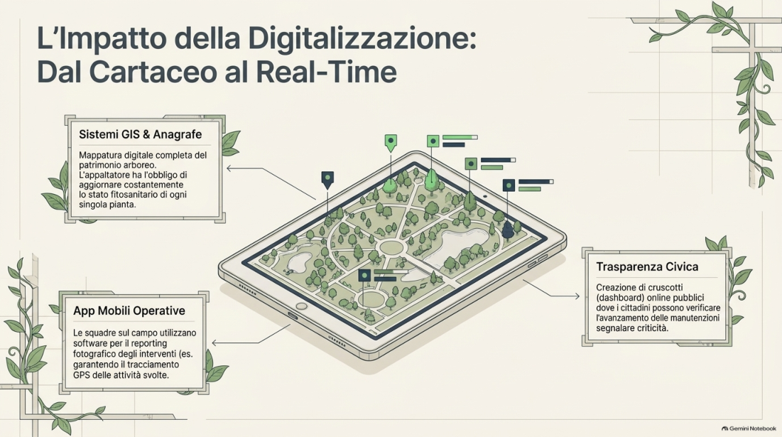 Sistema GIS e applicazioni digitali per monitorare la manutenzione del verde urbano