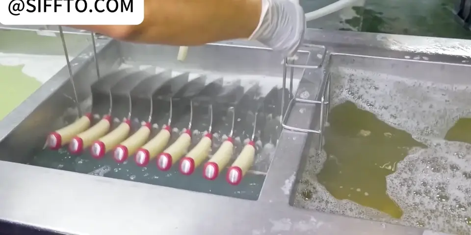 Workshop ultrasonic cleaning machine for knife processing
