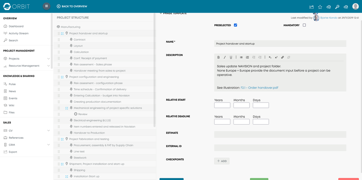 orbit business planning tool