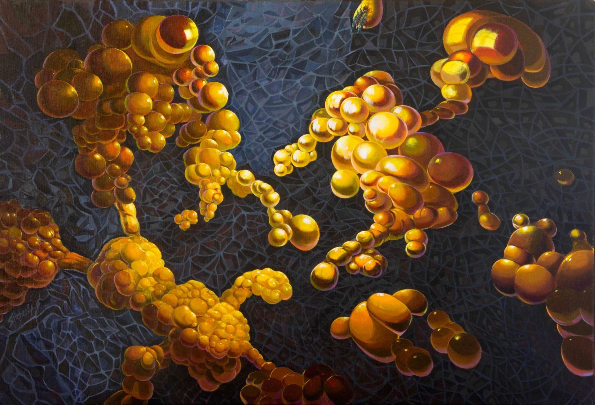 Space Honey — 2016, Acrylic on Canvas, 65x90