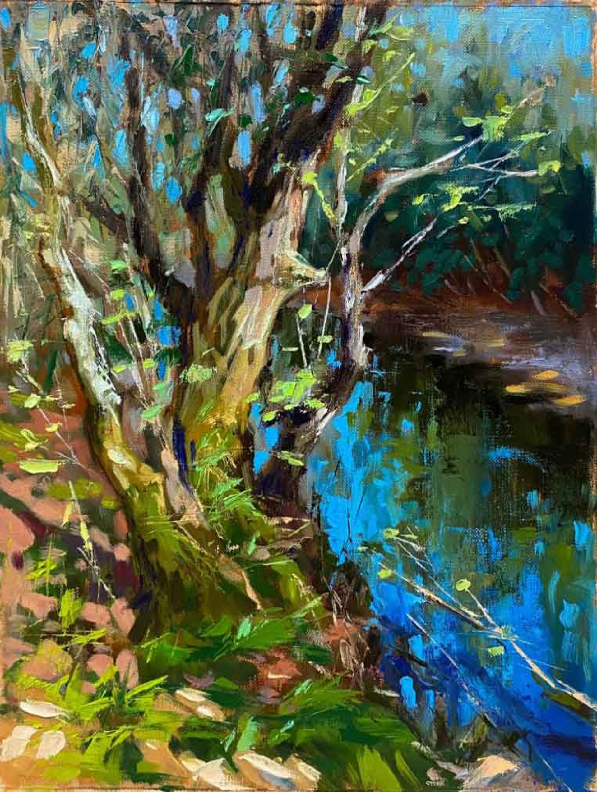 Plein Air at Gökmaslı — 40 x 30 cm, oil on paper, 2024