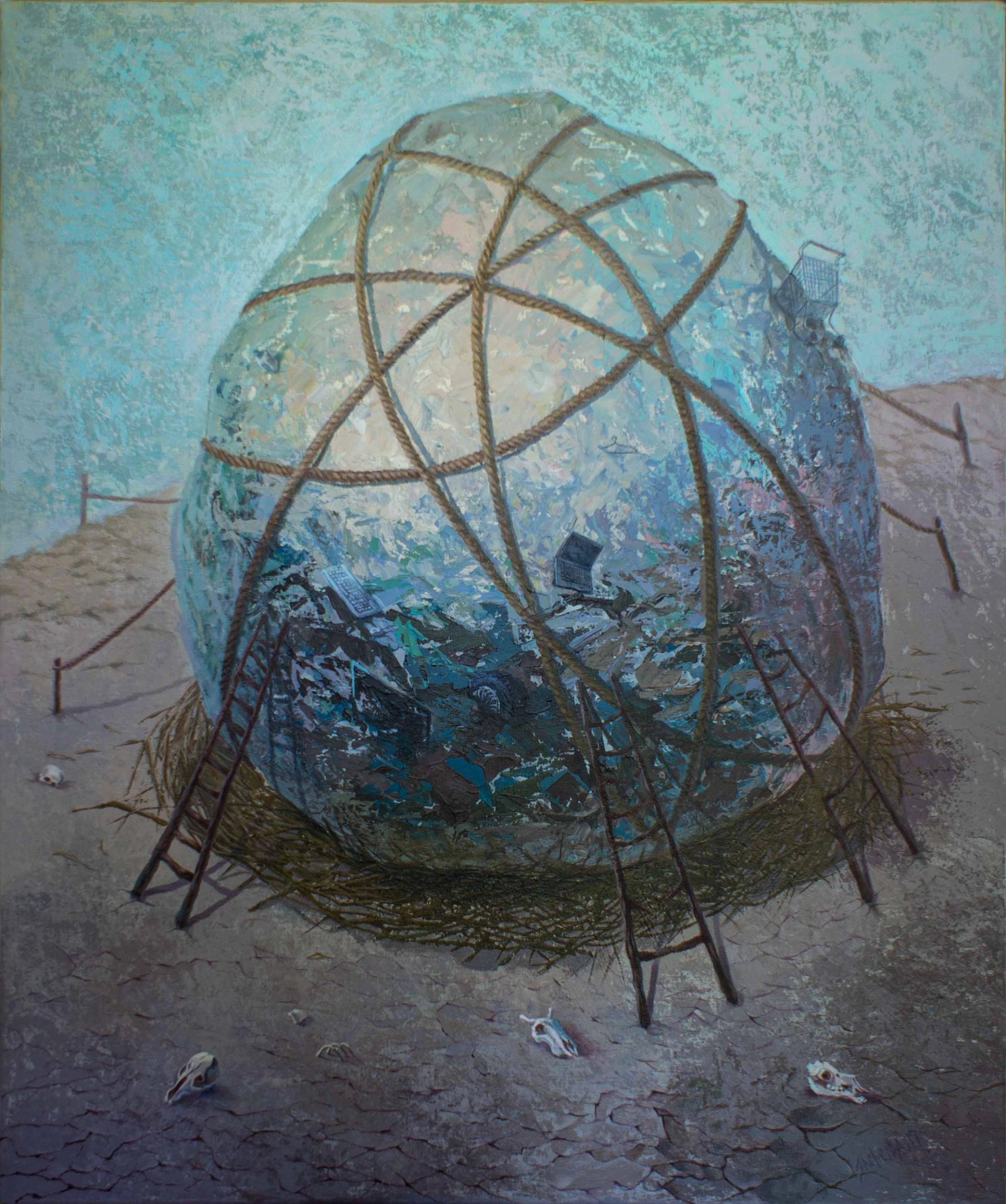 Toward the Summit — 80 x 70 cm, acrylic on Canvas, 2017