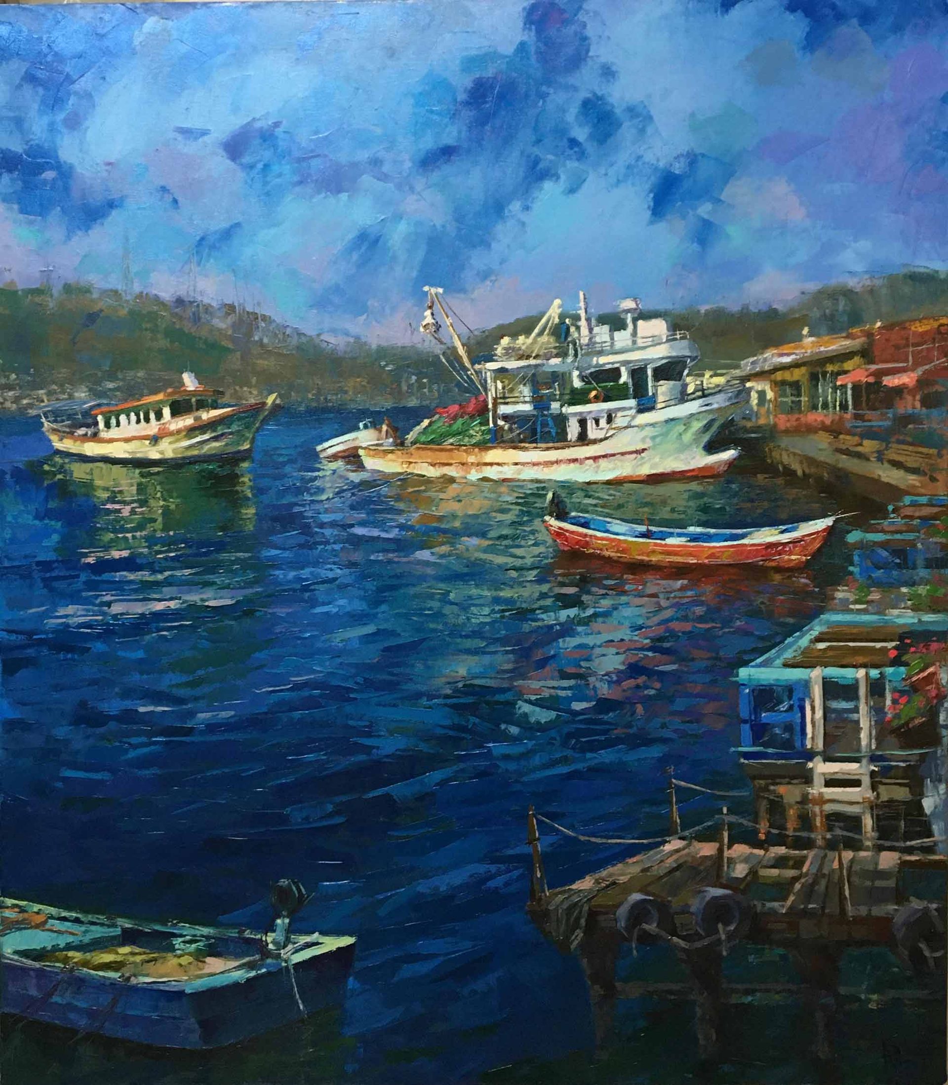 Anadolu Kavağı — 80 x 70 cm, Oil on Canvas, 2021