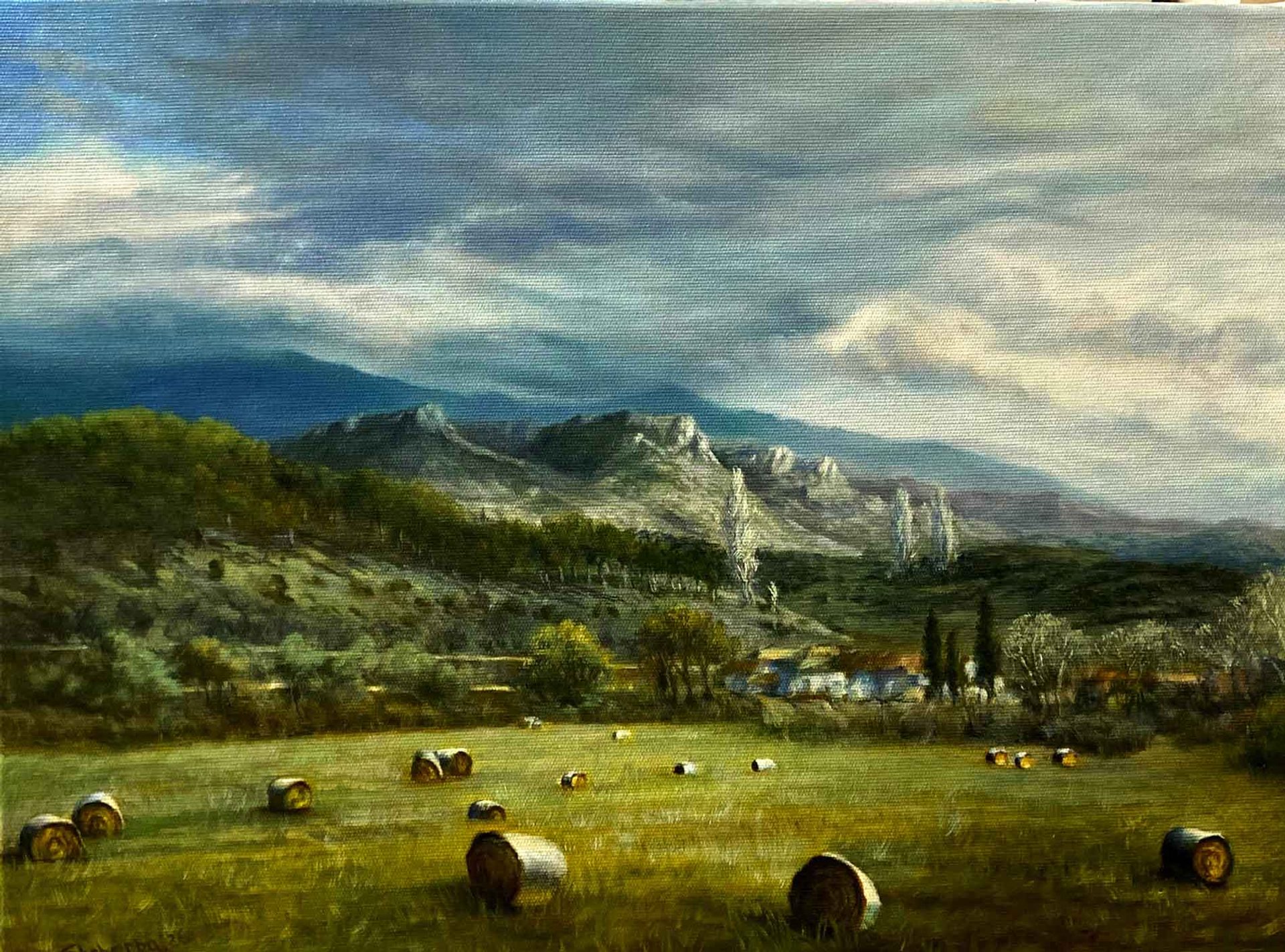 Balkan tarlası — 30 x 40 cm, oil on canvas, 2026