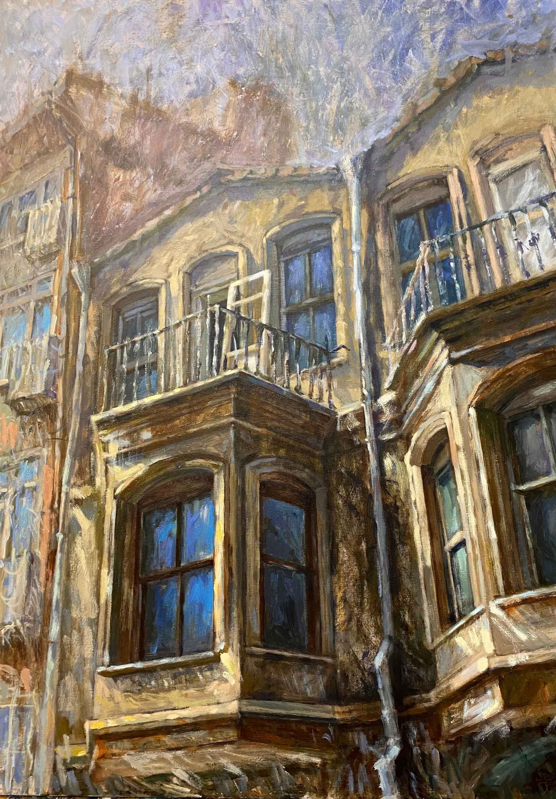 Terk Edilmiş Ev — 70 x 50 cm, acrylic on canvas, 2024