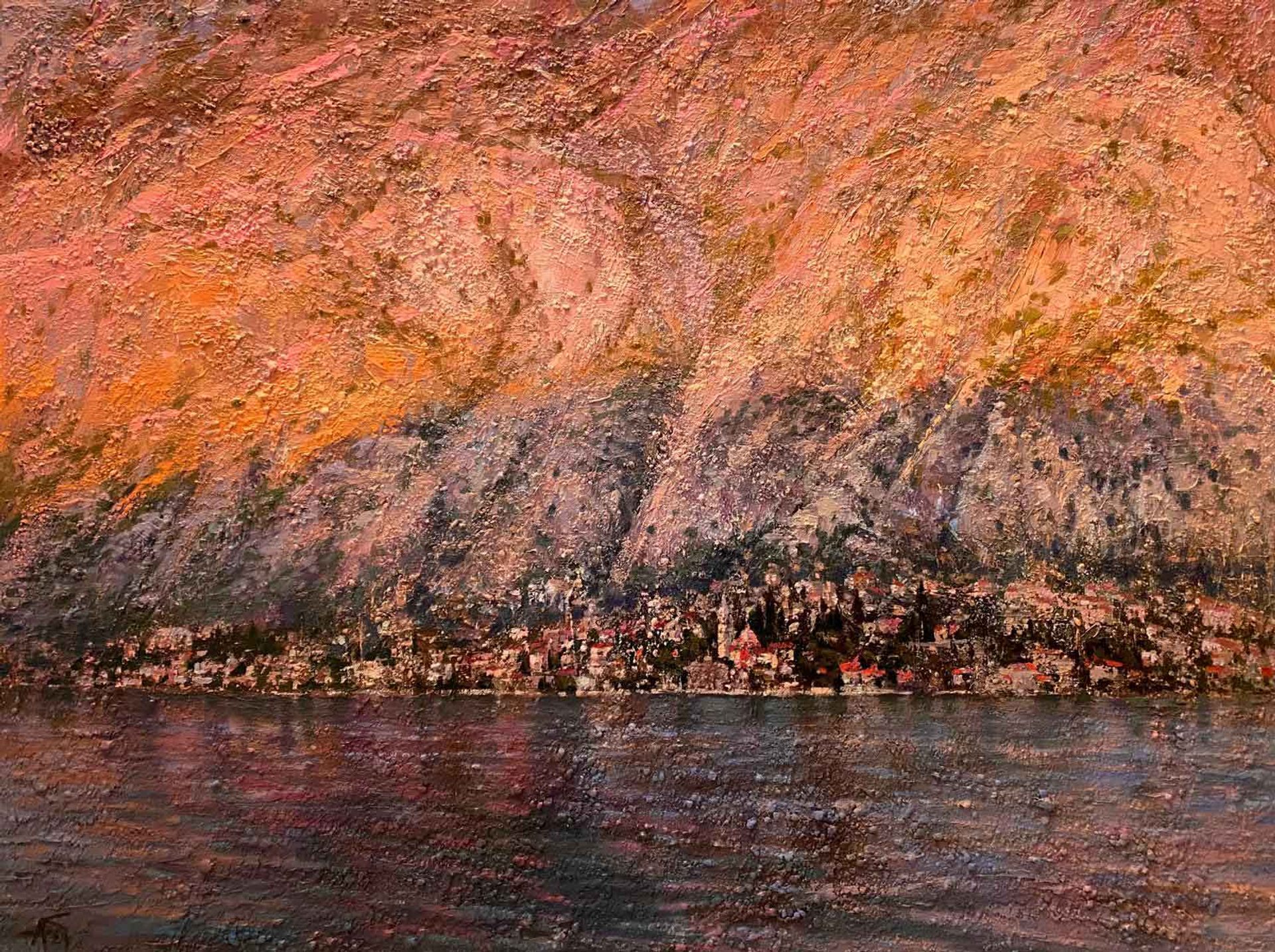 Sonsuz Dağlar — 60 x 80 cm, acrylic on canvas, 2024