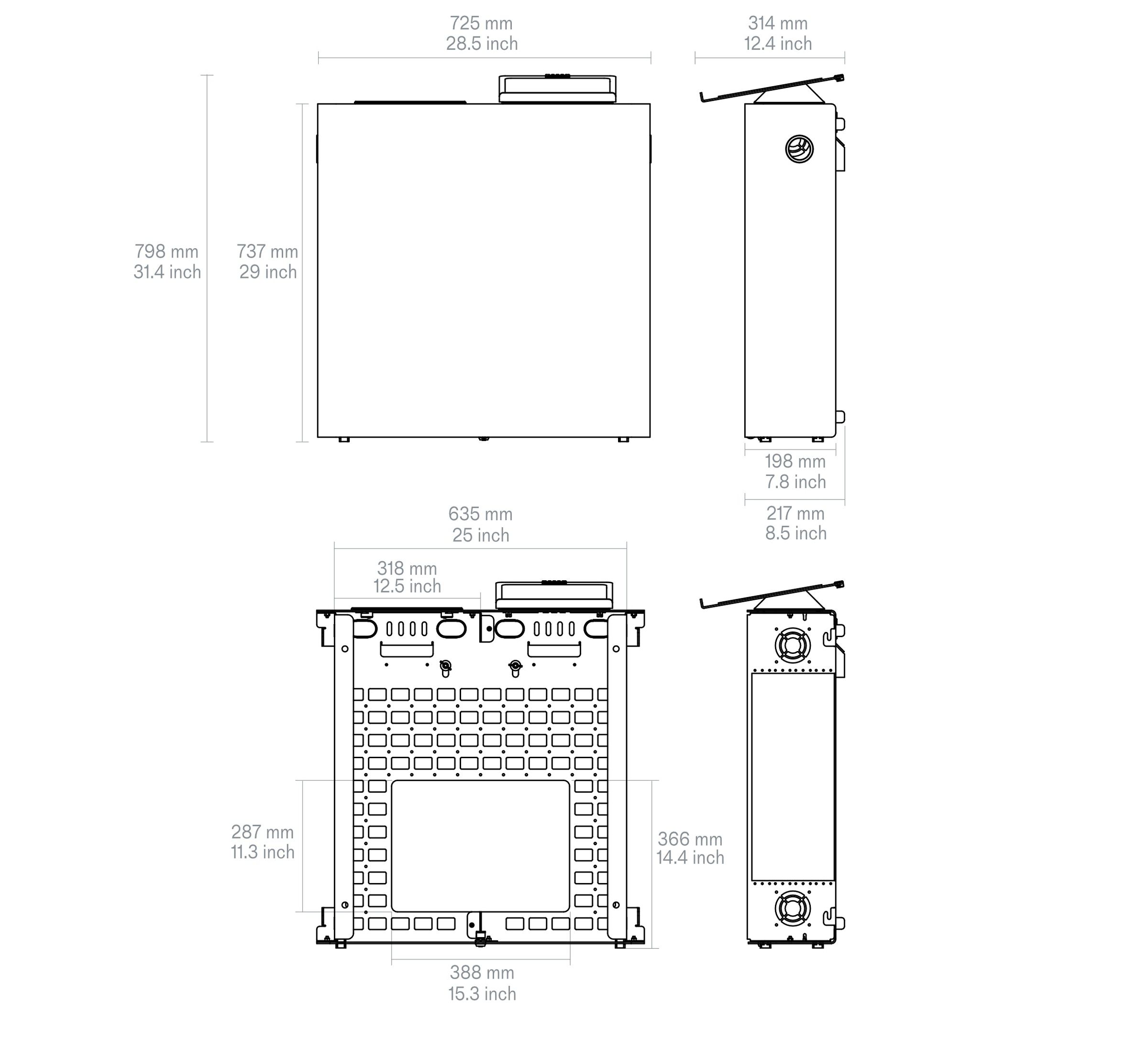 Product technical drawing