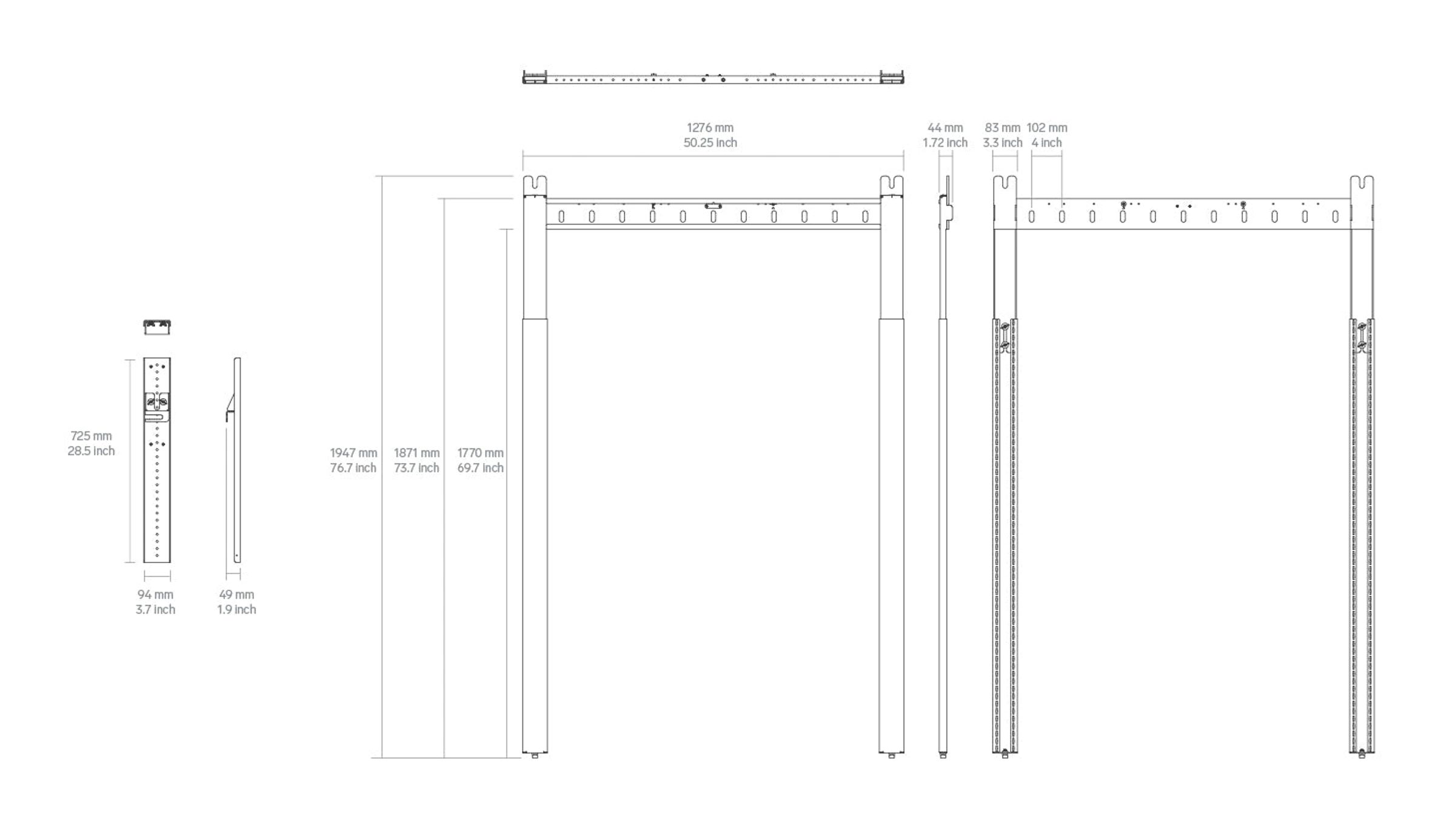 Product technical drawing