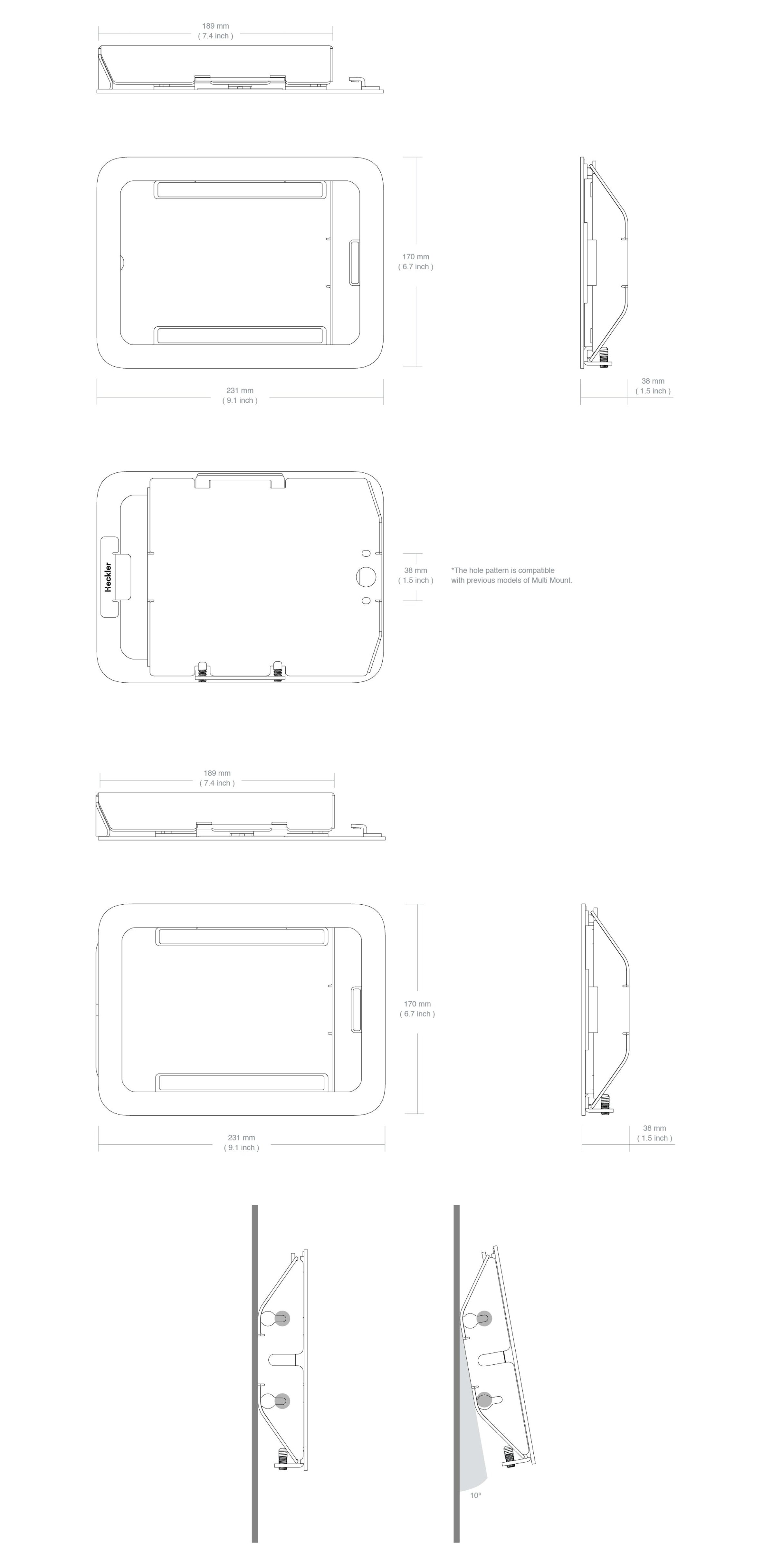 Product technical drawing