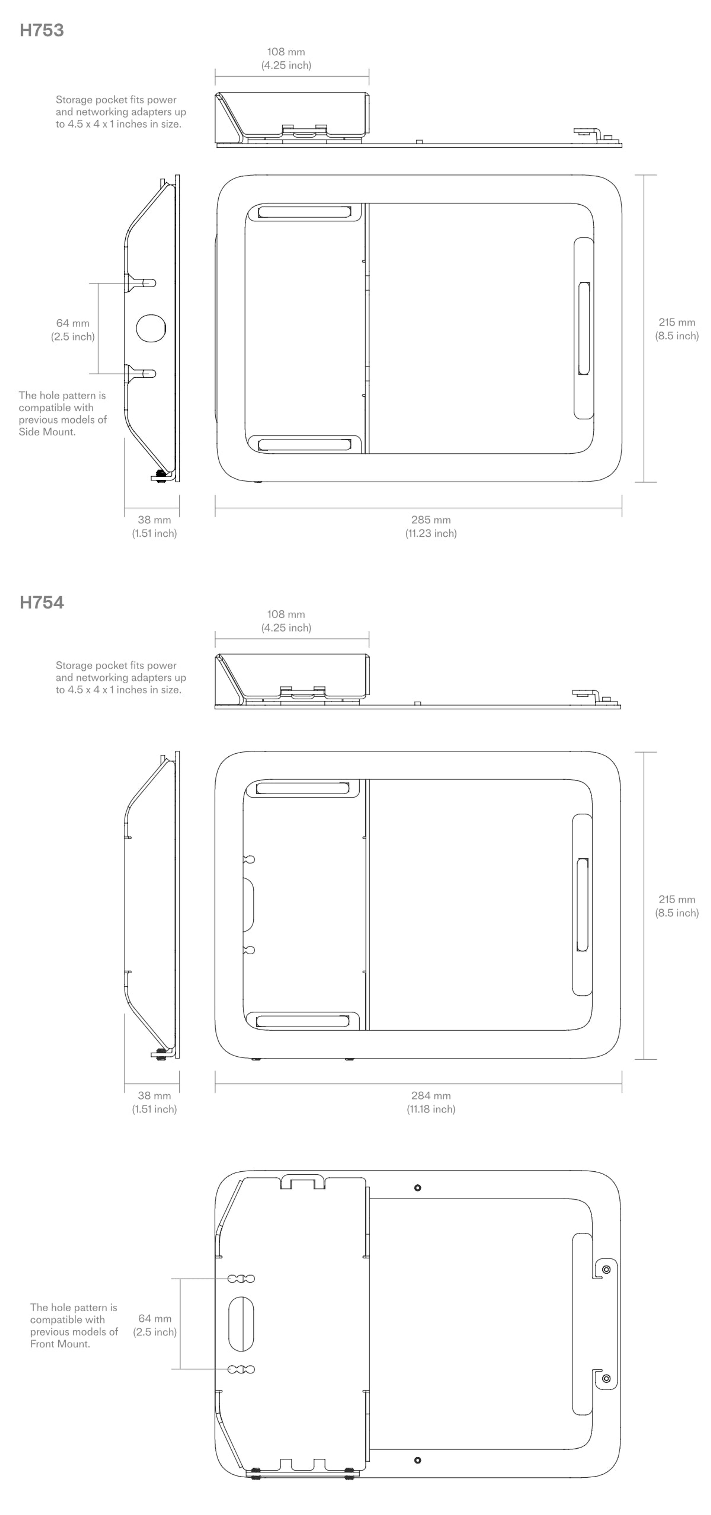 Product technical drawing