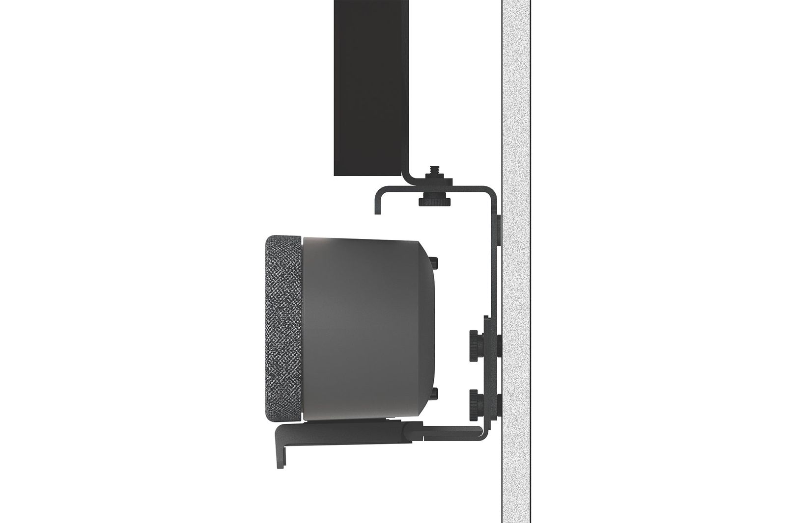 Adjustable depth for a clean, wall-hugging install.