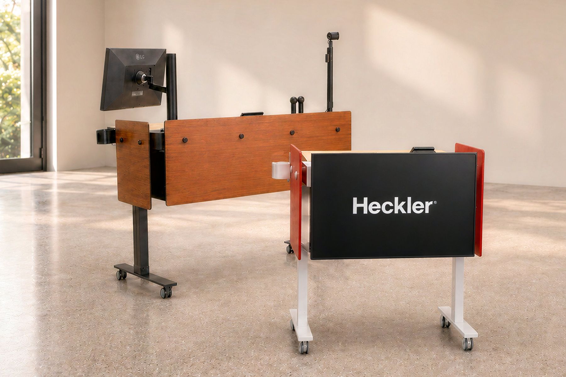 Live tour placeholder showing a modern teaching and presentation environment.
