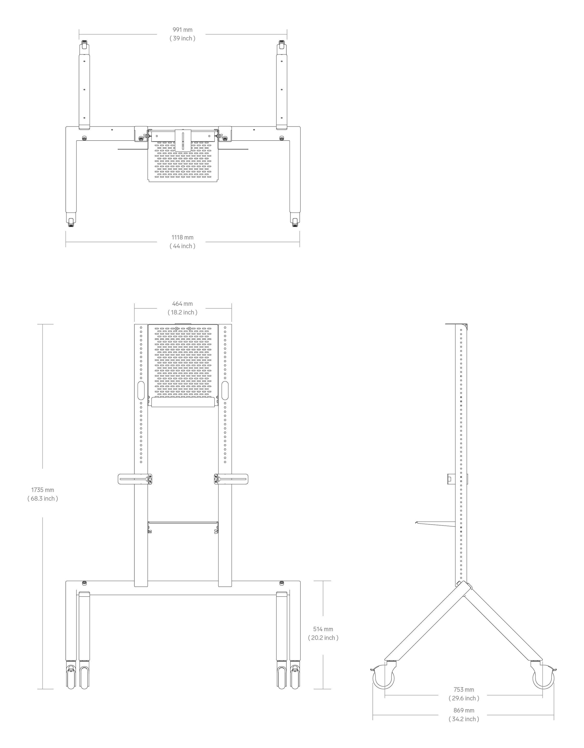 Product technical drawing