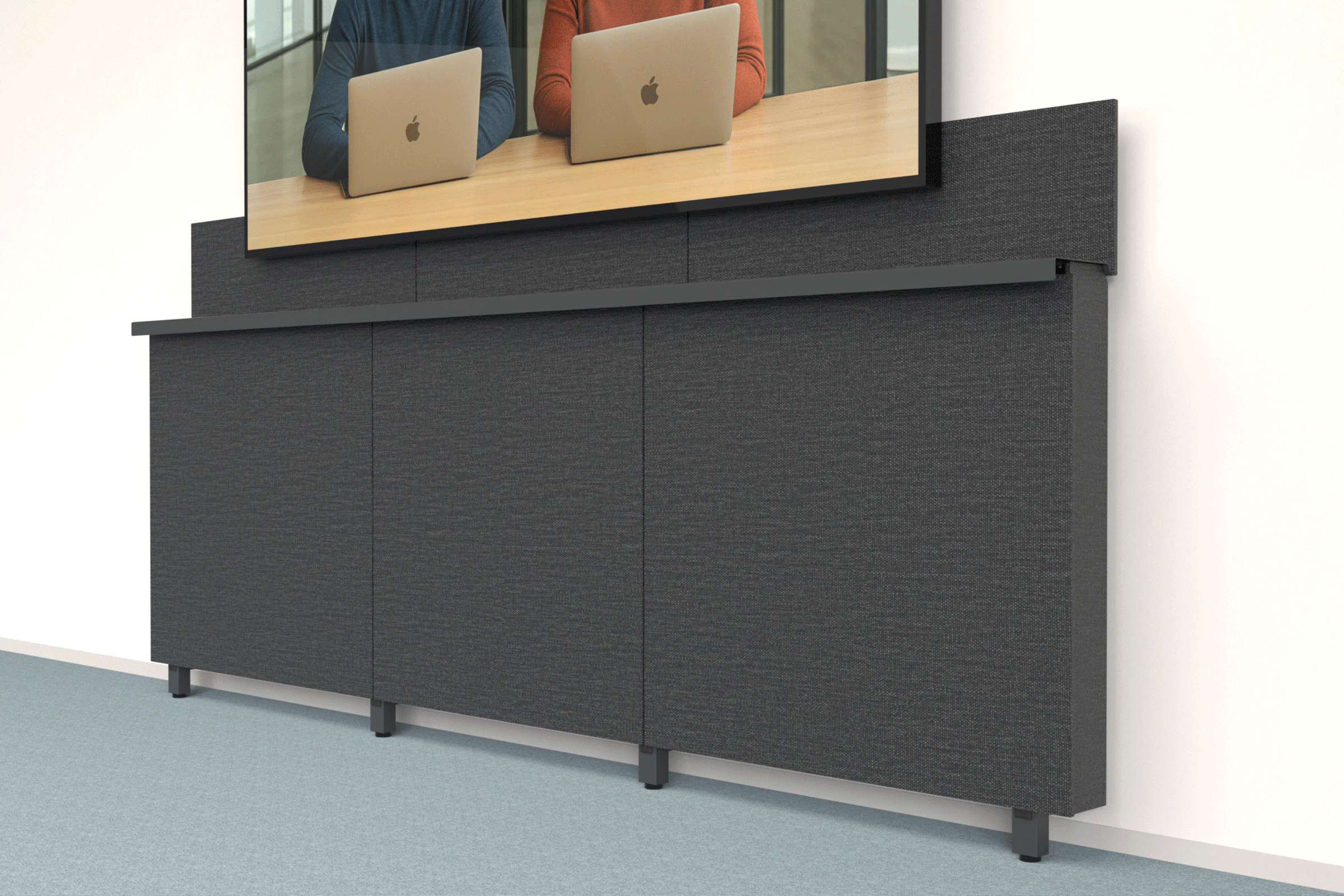 Three panel finishes, one cohesive Framework system.
