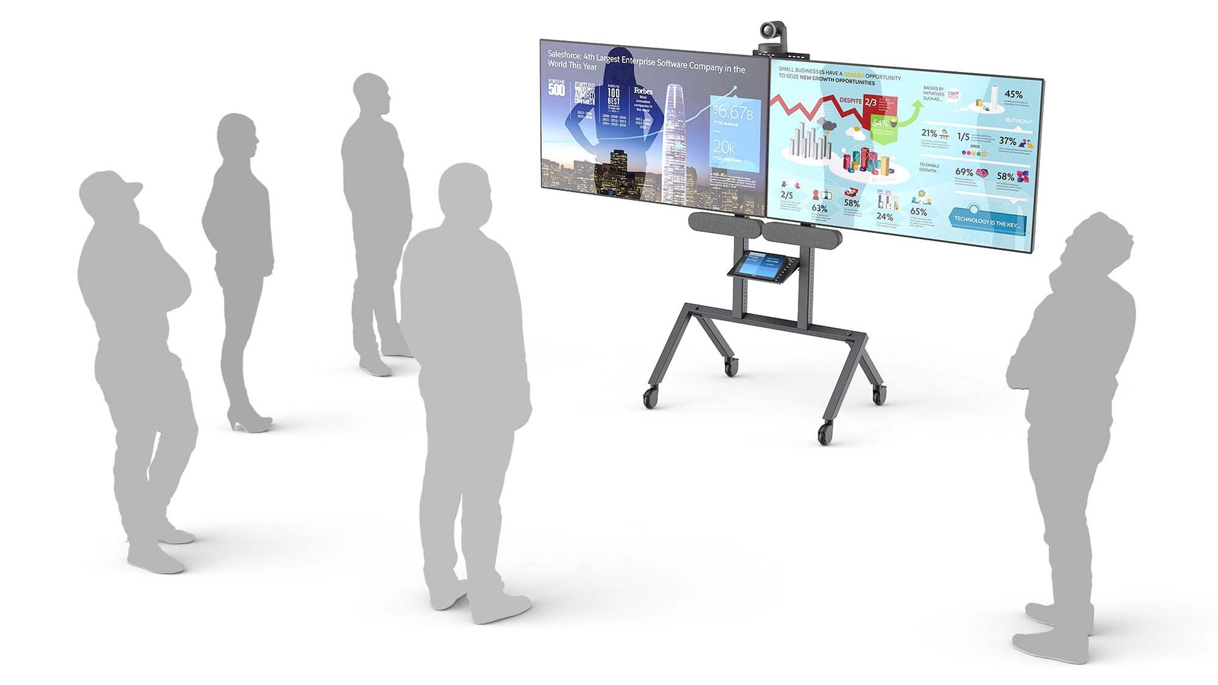 All hands with dual screens.