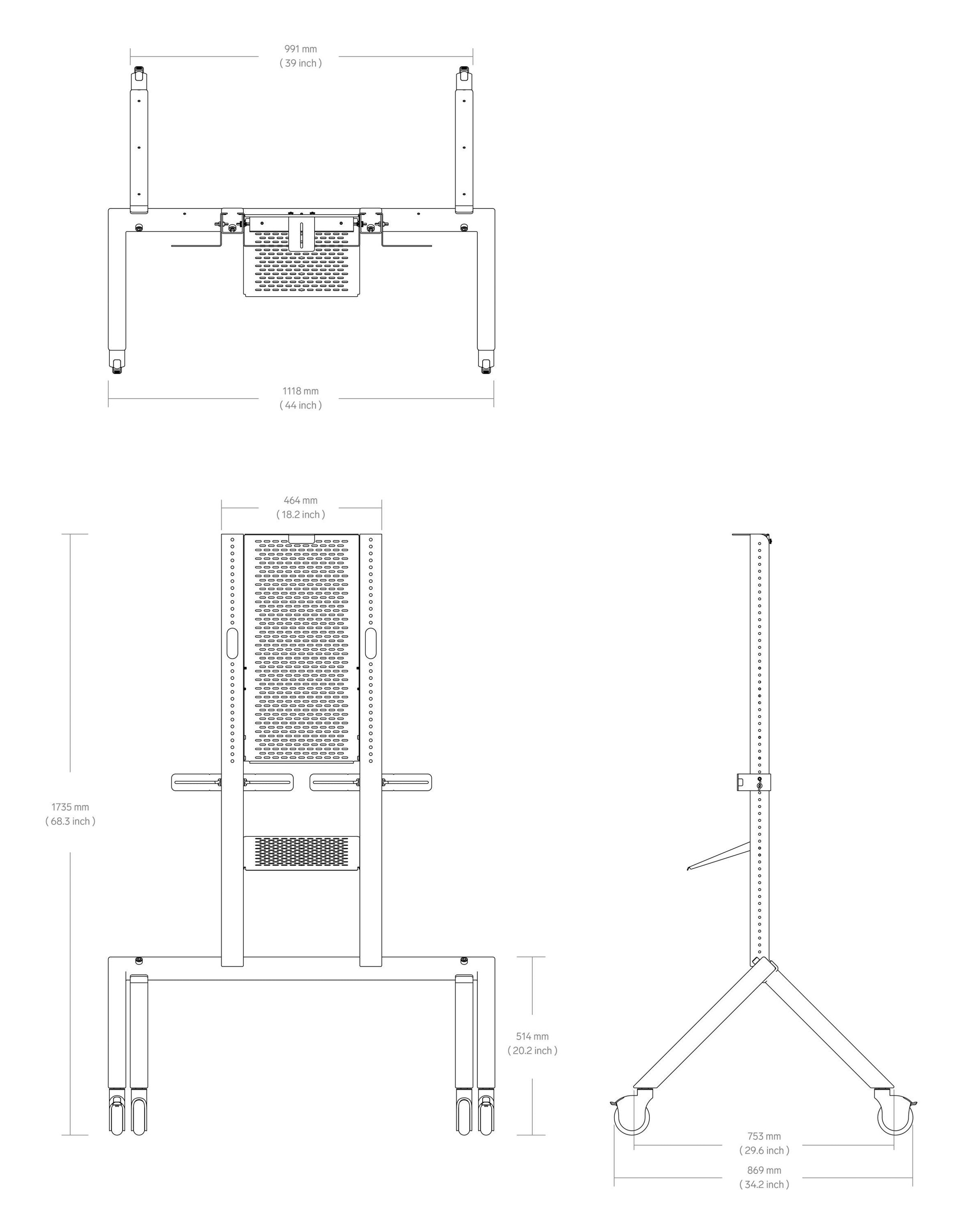 Product technical drawing