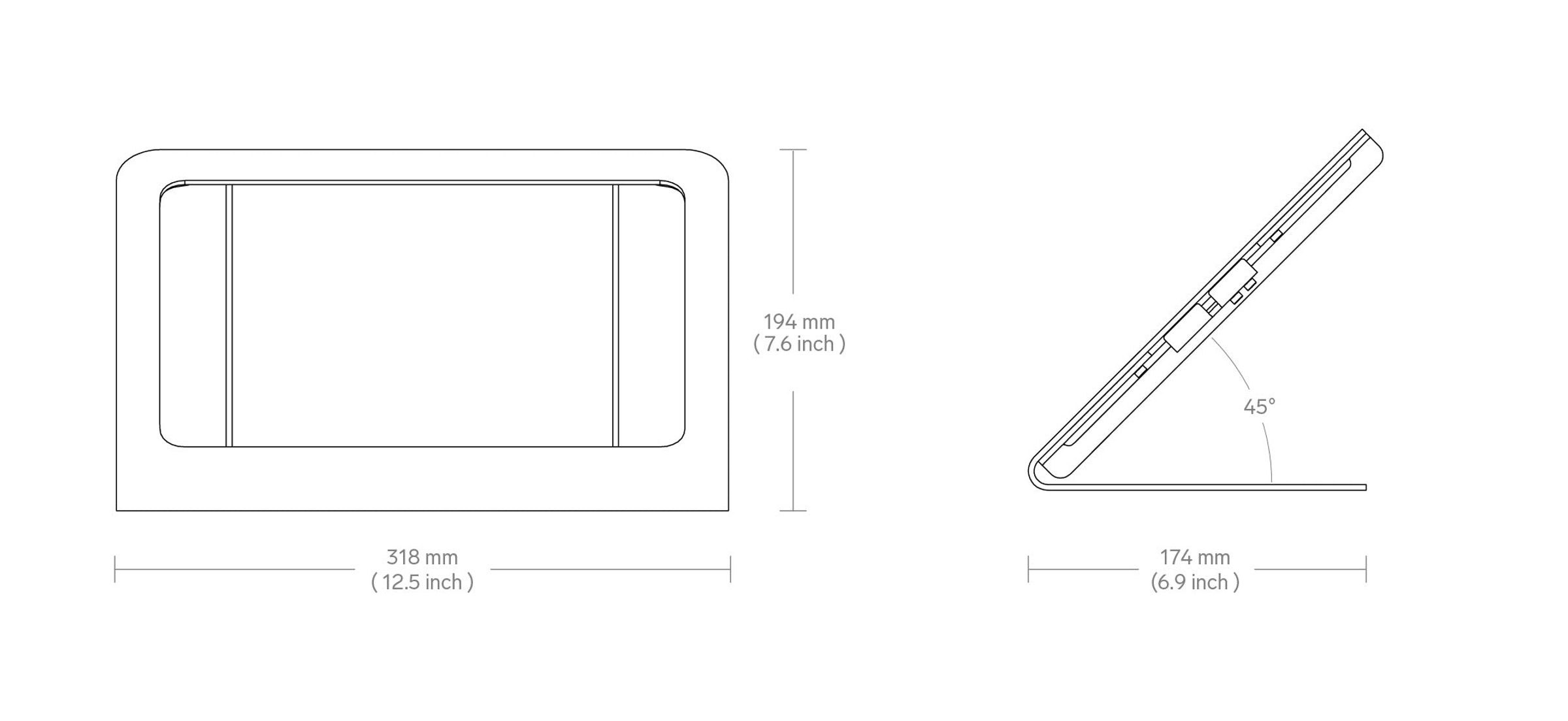 Product technical drawing