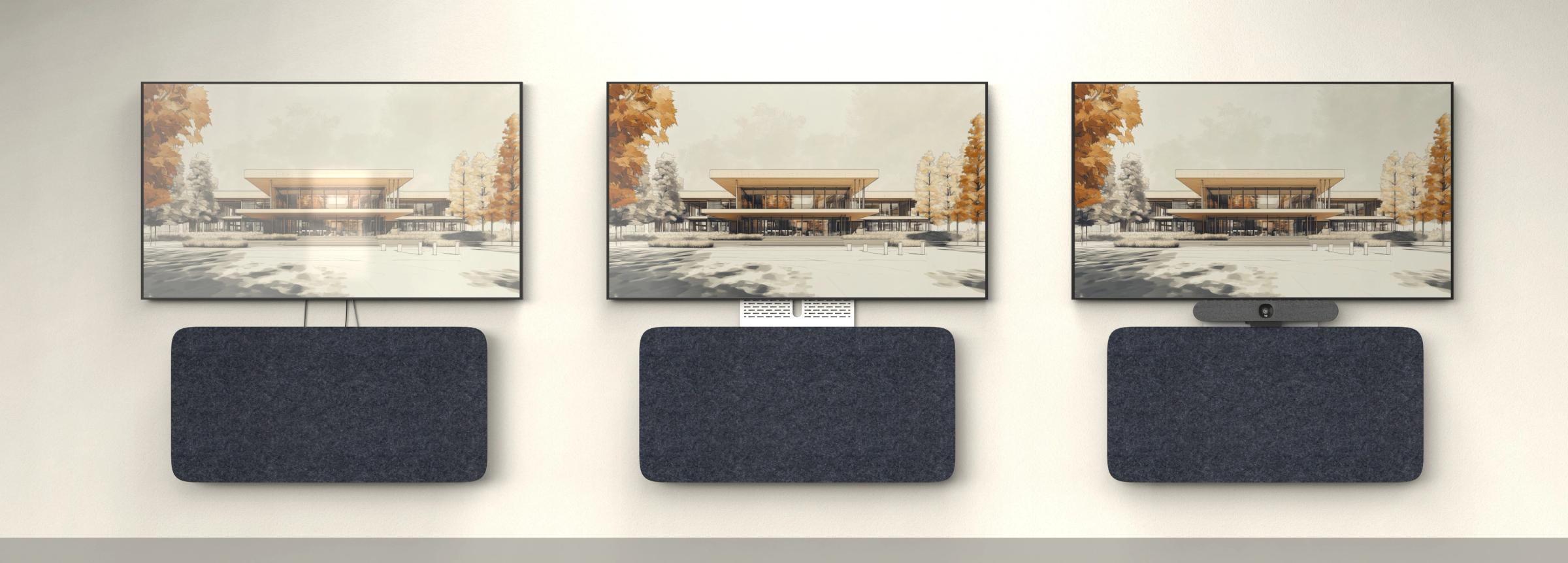 Universal camera mount & backsplash included.