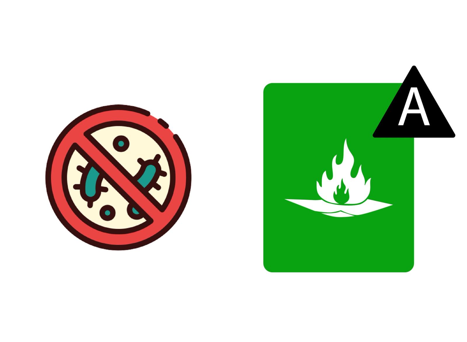 Class A fire rated, antimicrobial, low-VOC