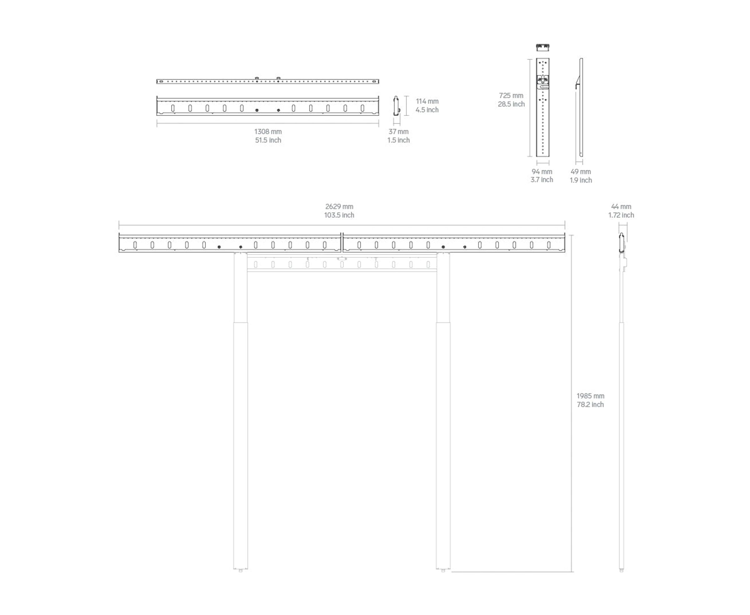 Product technical drawing