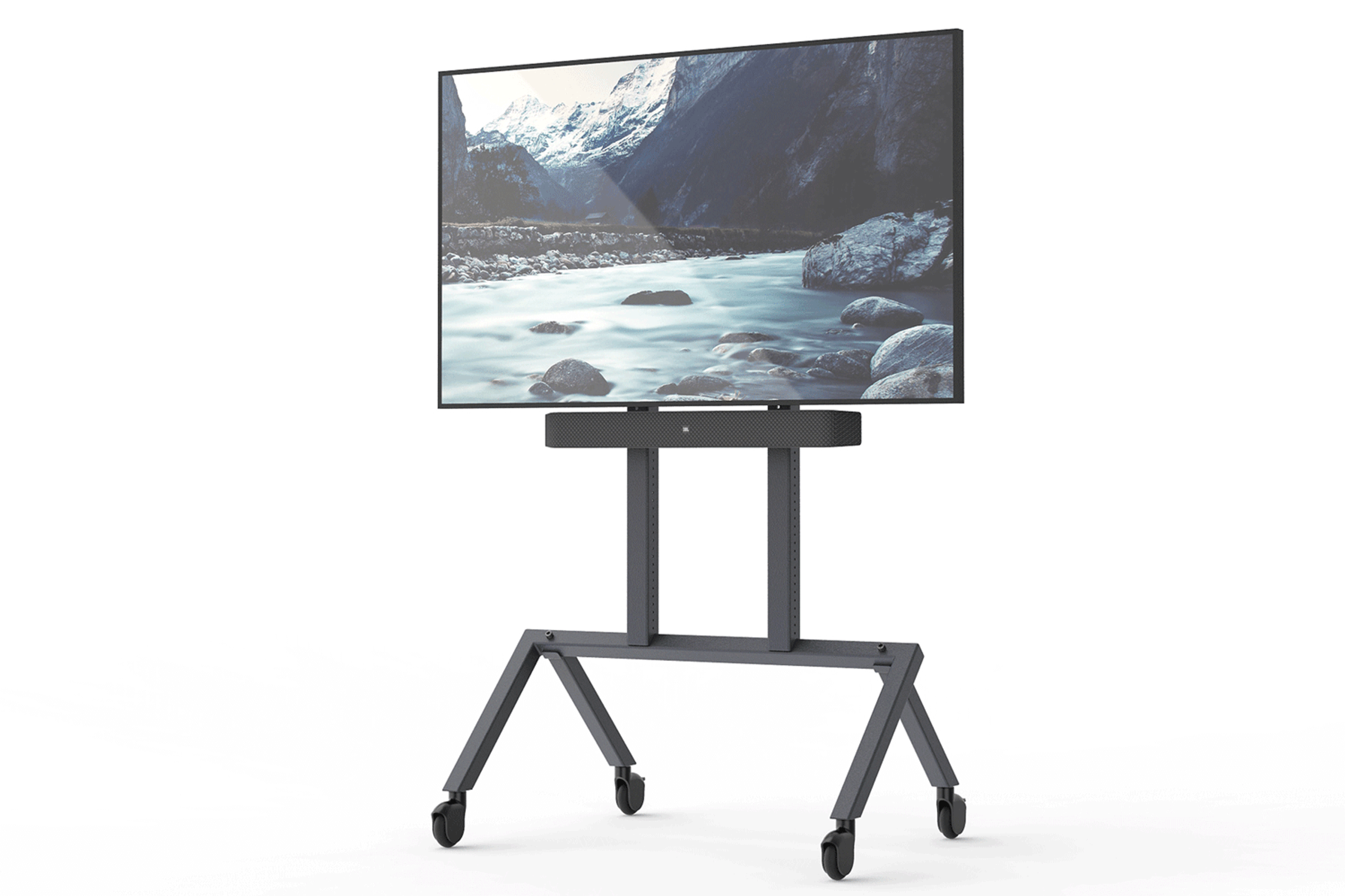 Universal soundbar mounting with included hardware.