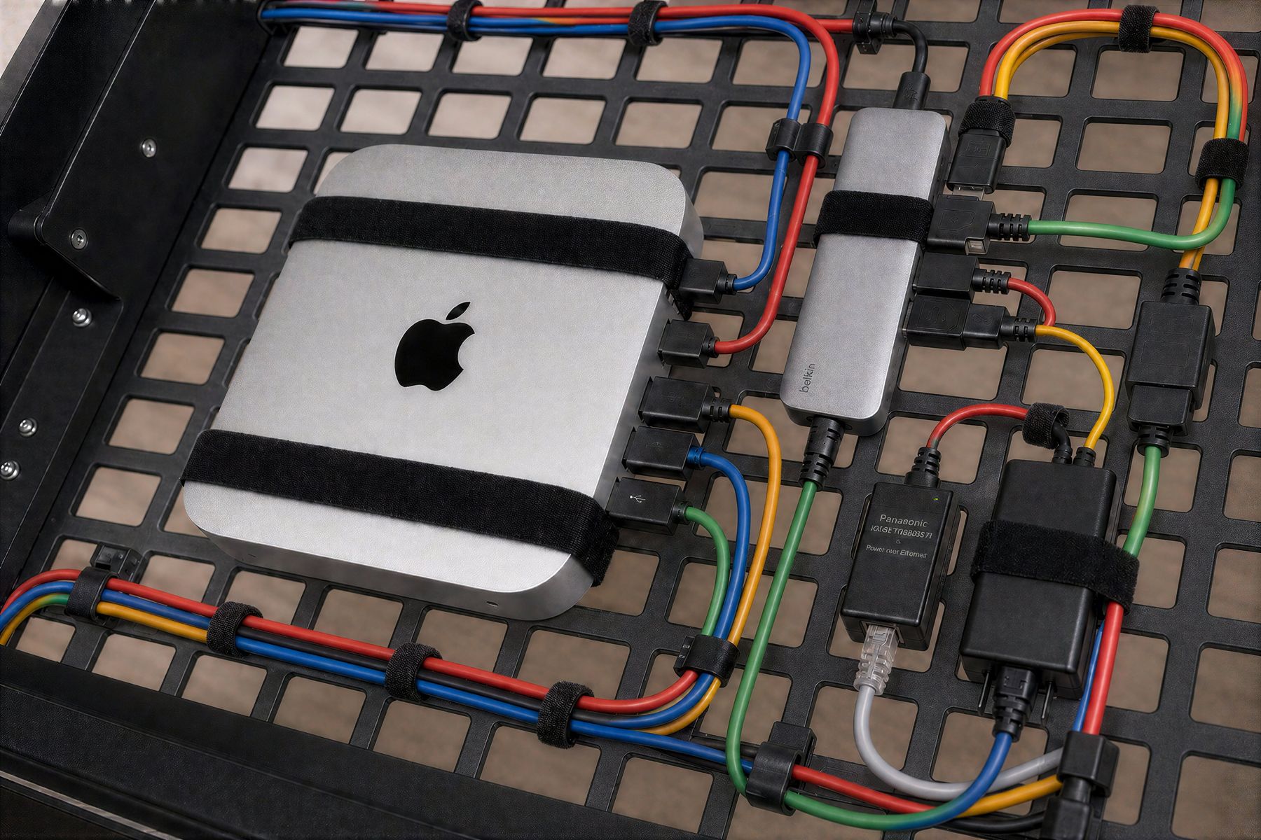 Placeholder detail image for shorter cable paths in Heckler Lectern.