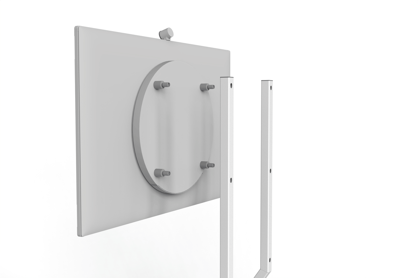 30-second, tool-free display mounting.